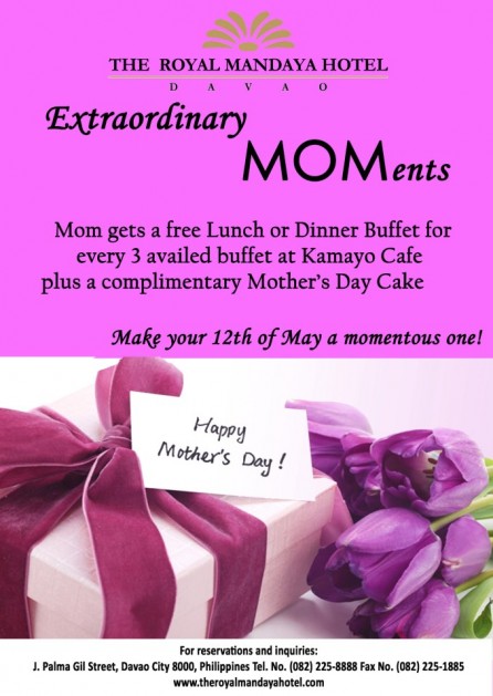 Royal Mandaya Hotel Mothers Day buffet