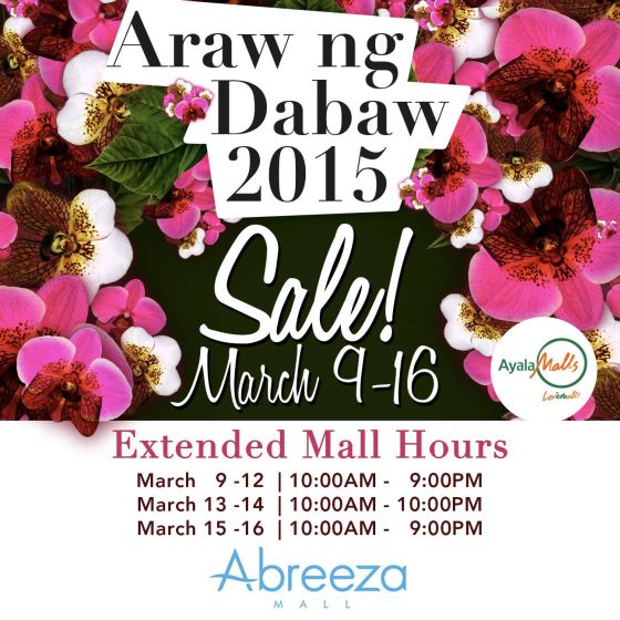 abreeza araw ng davao 2015 sale