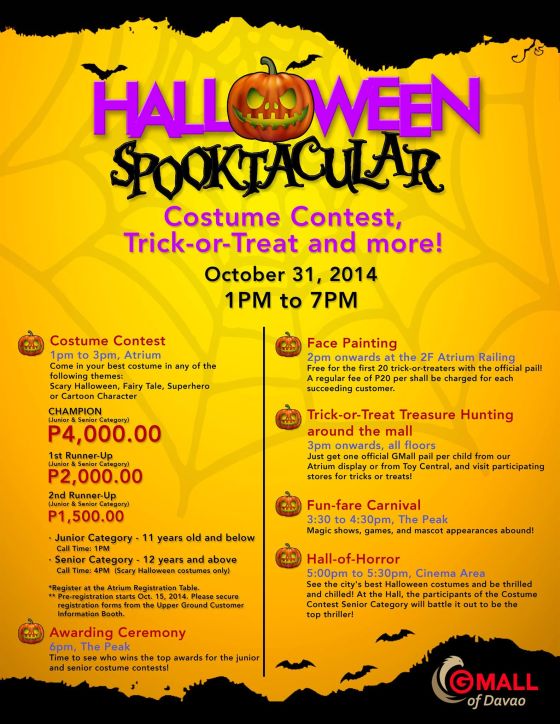 halloween spooktacular gaisano mall davao october 31 2014