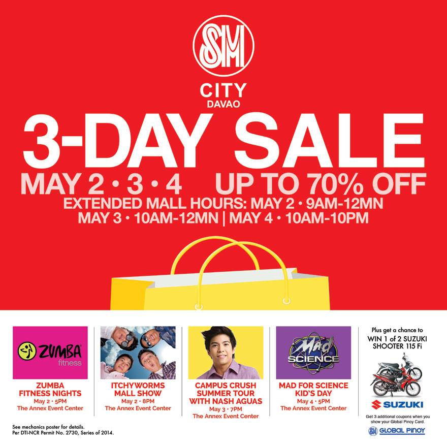 3-day sale at SM City Davao